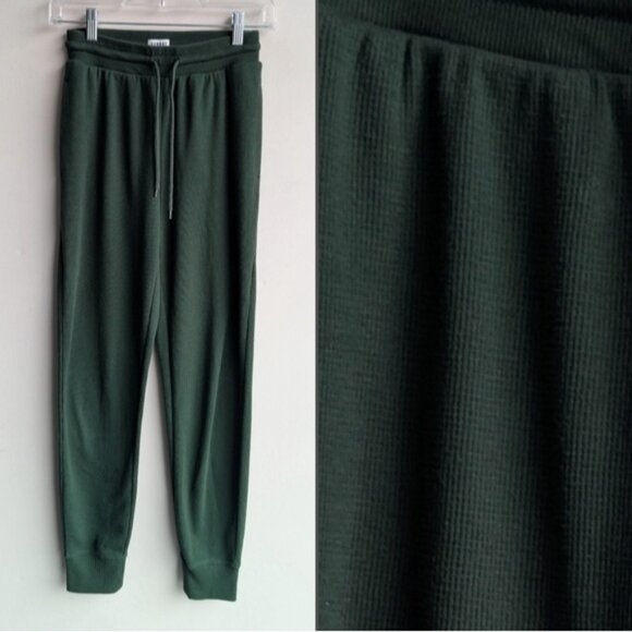 Aritzia Sunday Best Baby Waffle Jogger - Forest Green - Picture 1 of 6